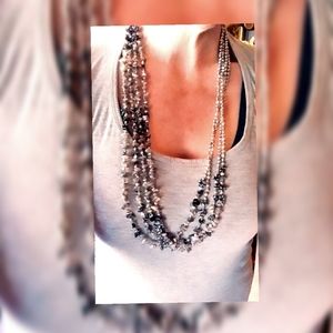 Silpada 3-strand Freshwater Pearl  stone necklace